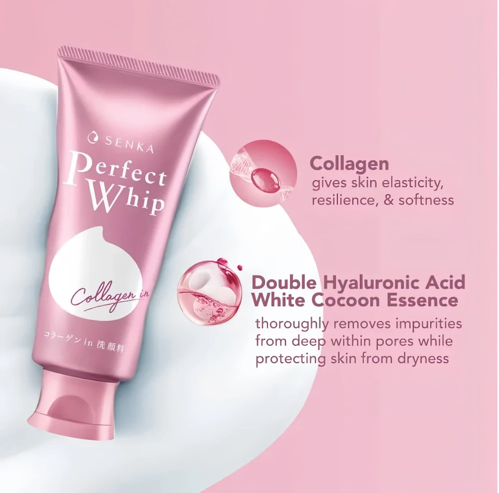 SHISEIDO SENKA Perfect Whip Collagen Foam Cleanser 120g