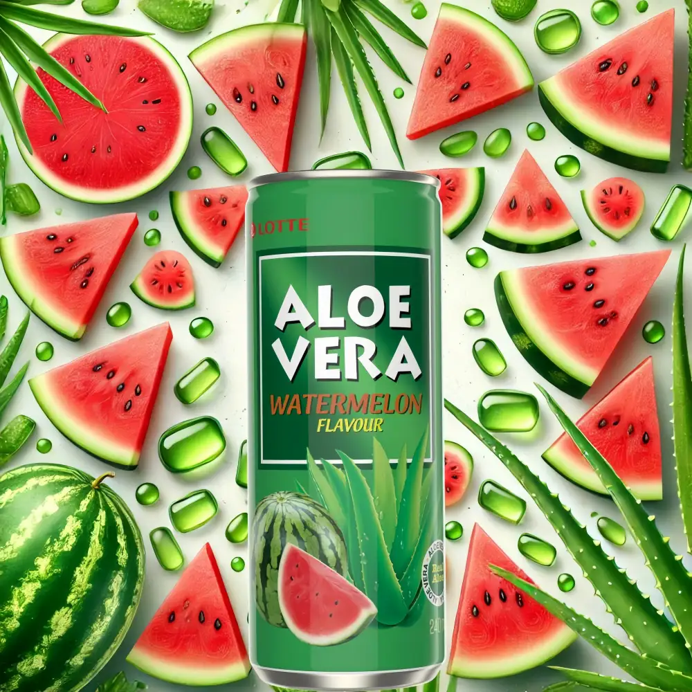 LOTTE-Aloe Vera Drink (Watermelon) 240ml