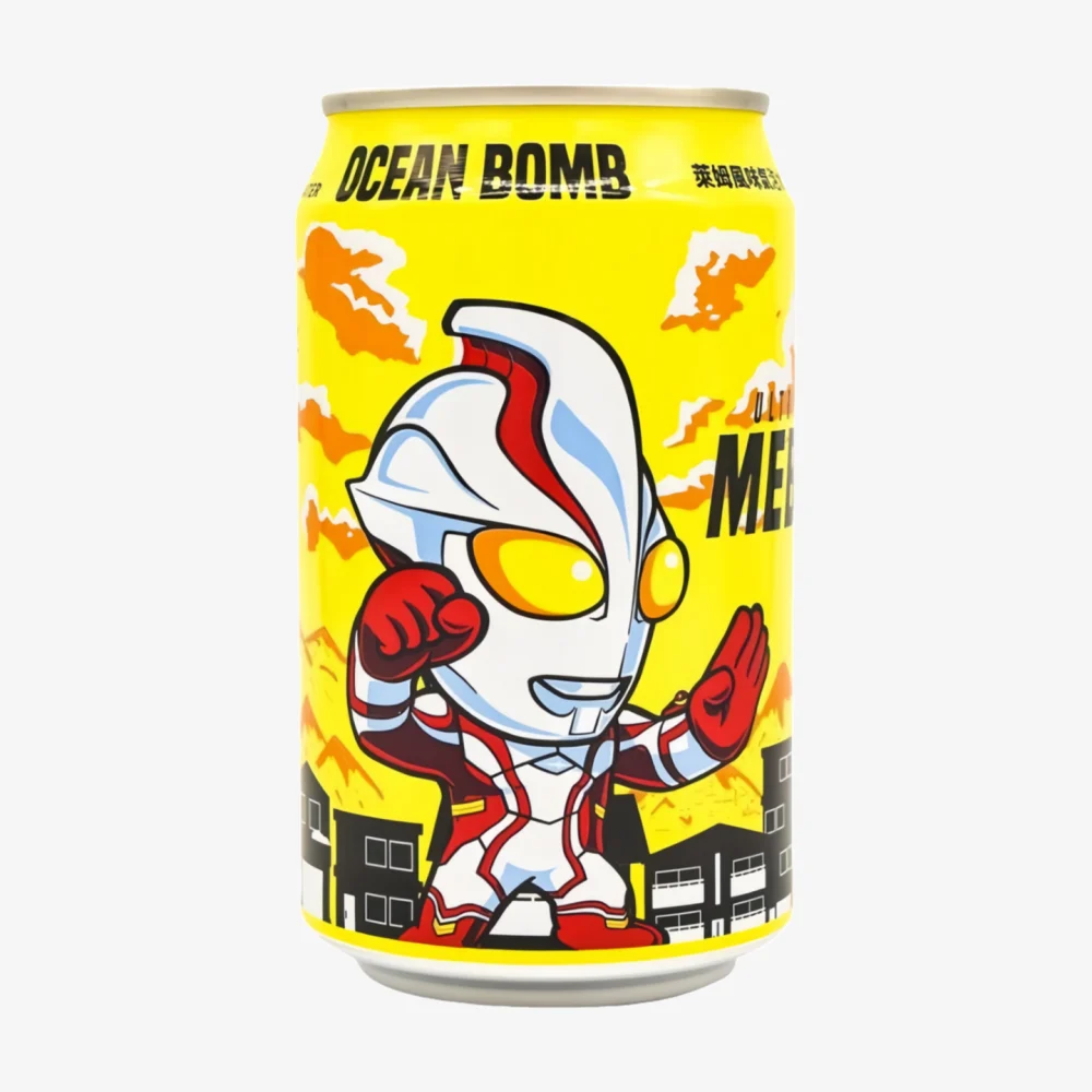 OCEAN BOMB  Ultraman Mebius Sparkling Water (Lime Flavor) 330ml