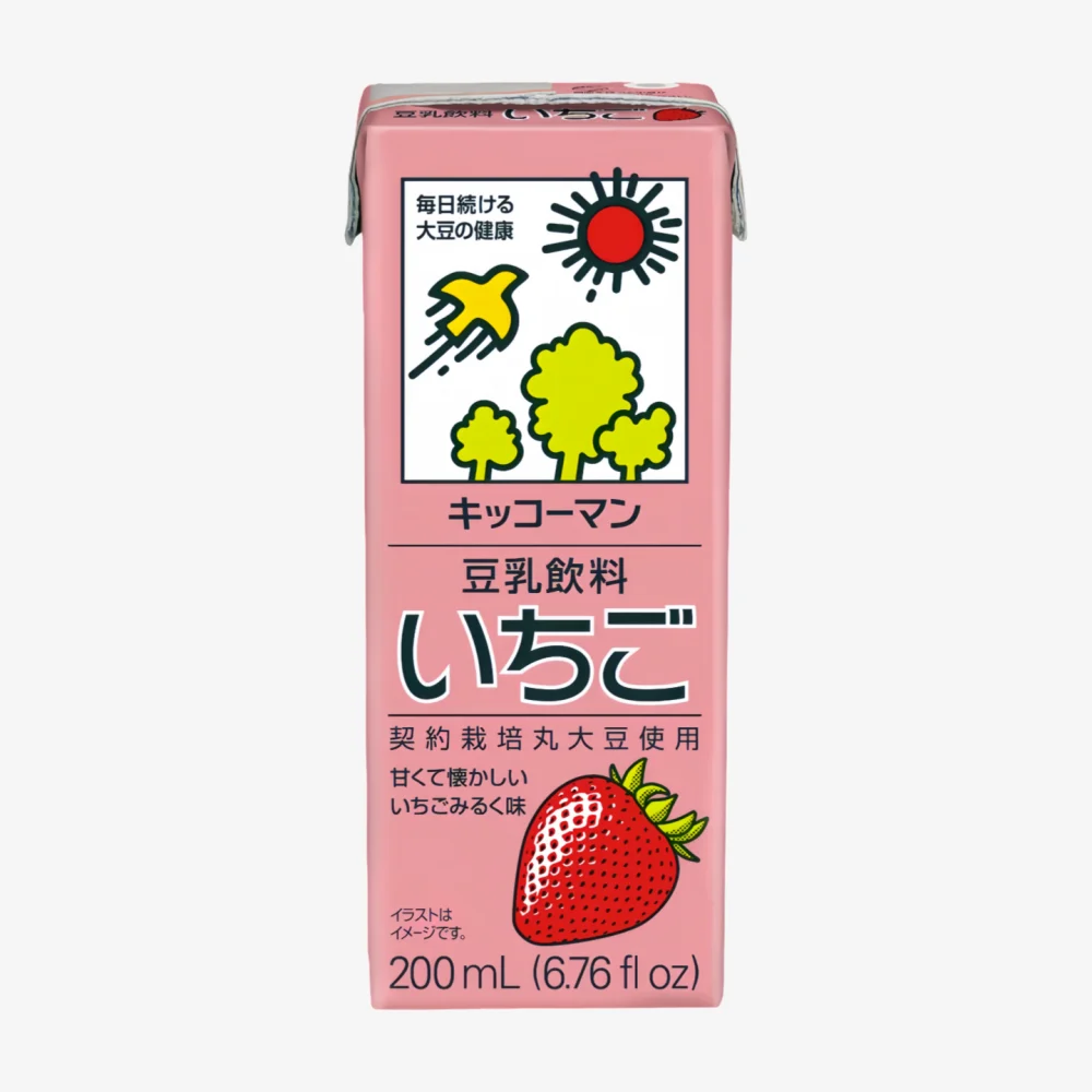 KIKKOMAN Soy Milk Strawberry (200ml)