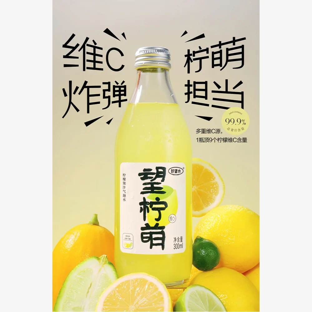 HWS Carbonated Lemon Juice 300ml