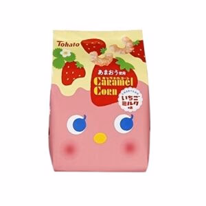 Tohato Caramel Corn (Strawberry Milkl Flavor) 65g
