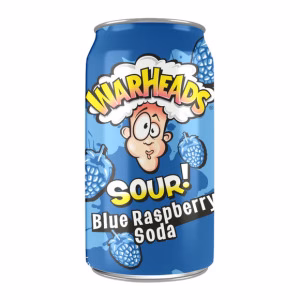 Warheads Sour Blue Raspberry Soda 355ml
