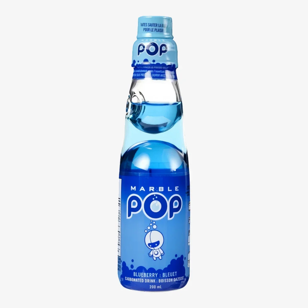 POP MARBLE BLUEBERRY CARBONATED DRINK 200ML