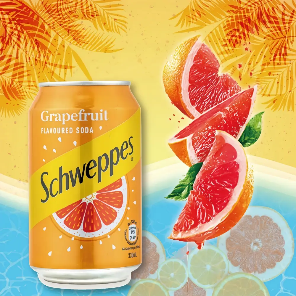 SCHWEPPES Grapefruit Soda 330ml