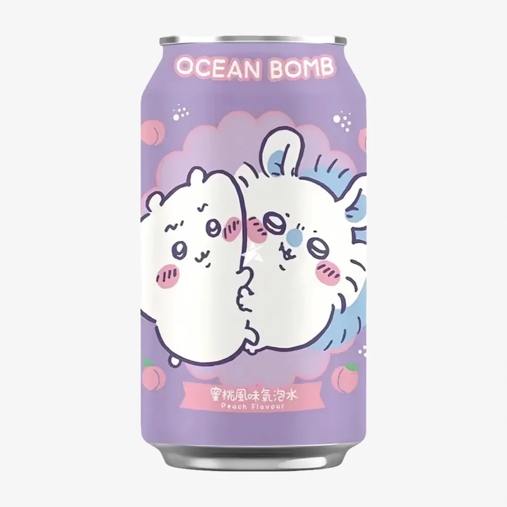 OCEAN BOMB Peach Flavor Sparking Water 330ml