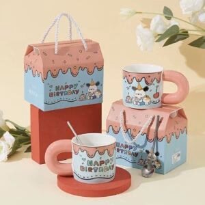 Cute Paint Mug with Gift Box - Happy Birthday
