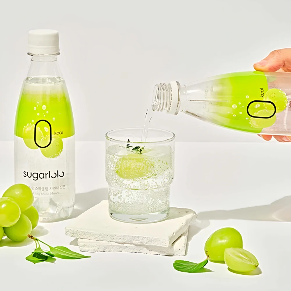 SUGARLOLO 0 kcal Sparkling Water (Shine Muscat Flavor) 350ml