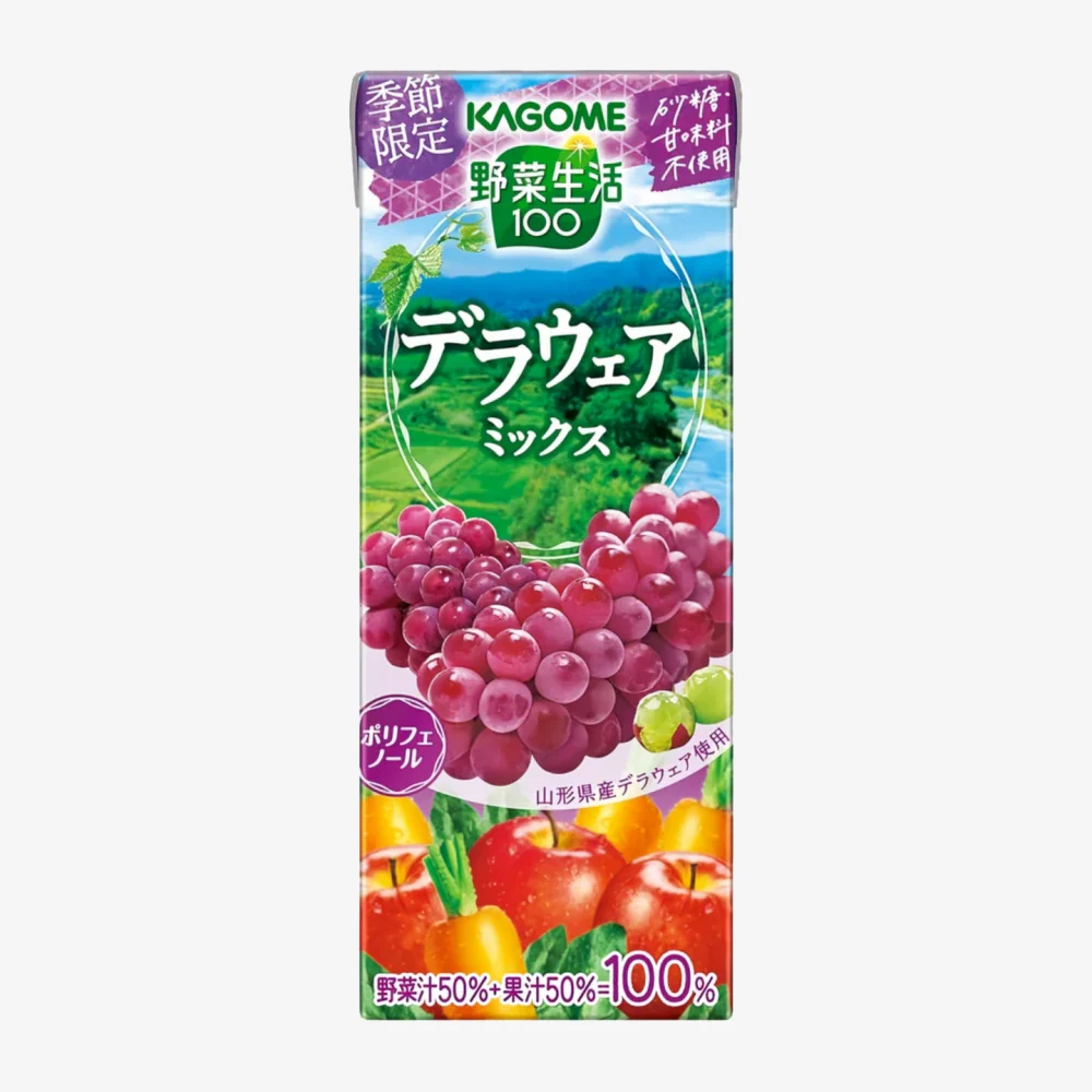 KAGOME Vegetable 100 Mixed Grape Juice 200ml