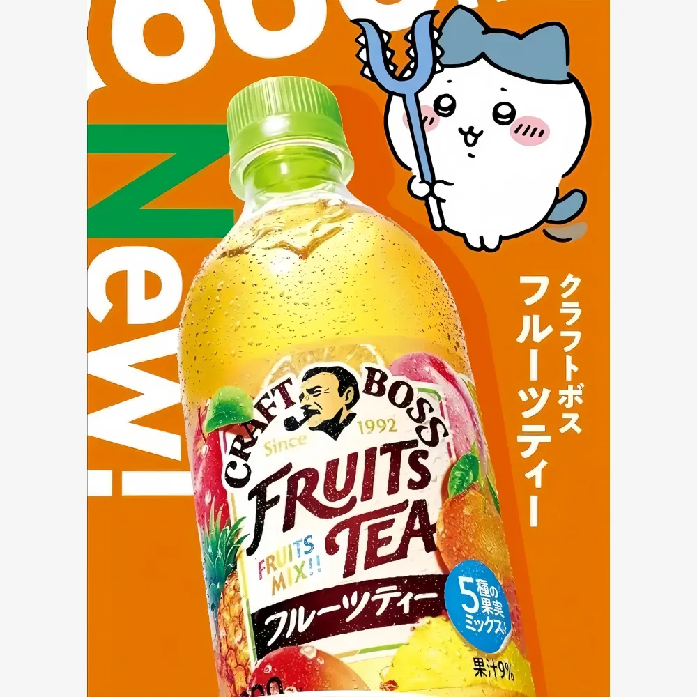 SUNTORY Craft Boss Fruit Tea Peach Mango Flavor 600ml