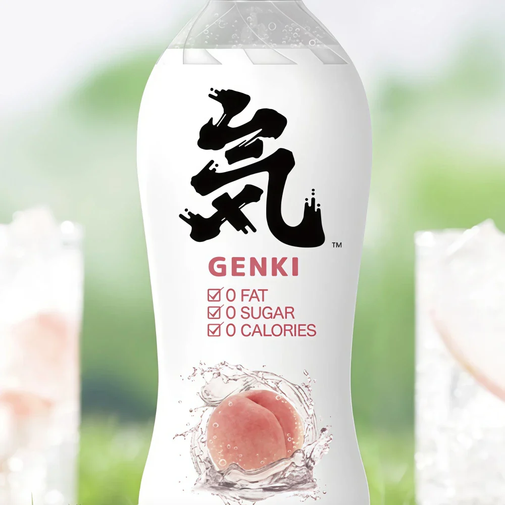 GENKI FOREST Soda Drinks (Peach Flavor) 480ml