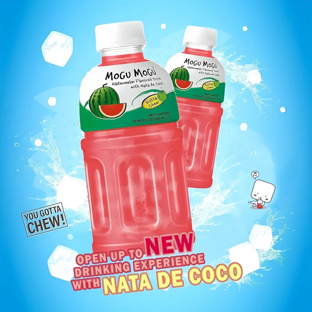 MOGU MOGU Nata de Coco Watermelon Flavor Drink 320ml