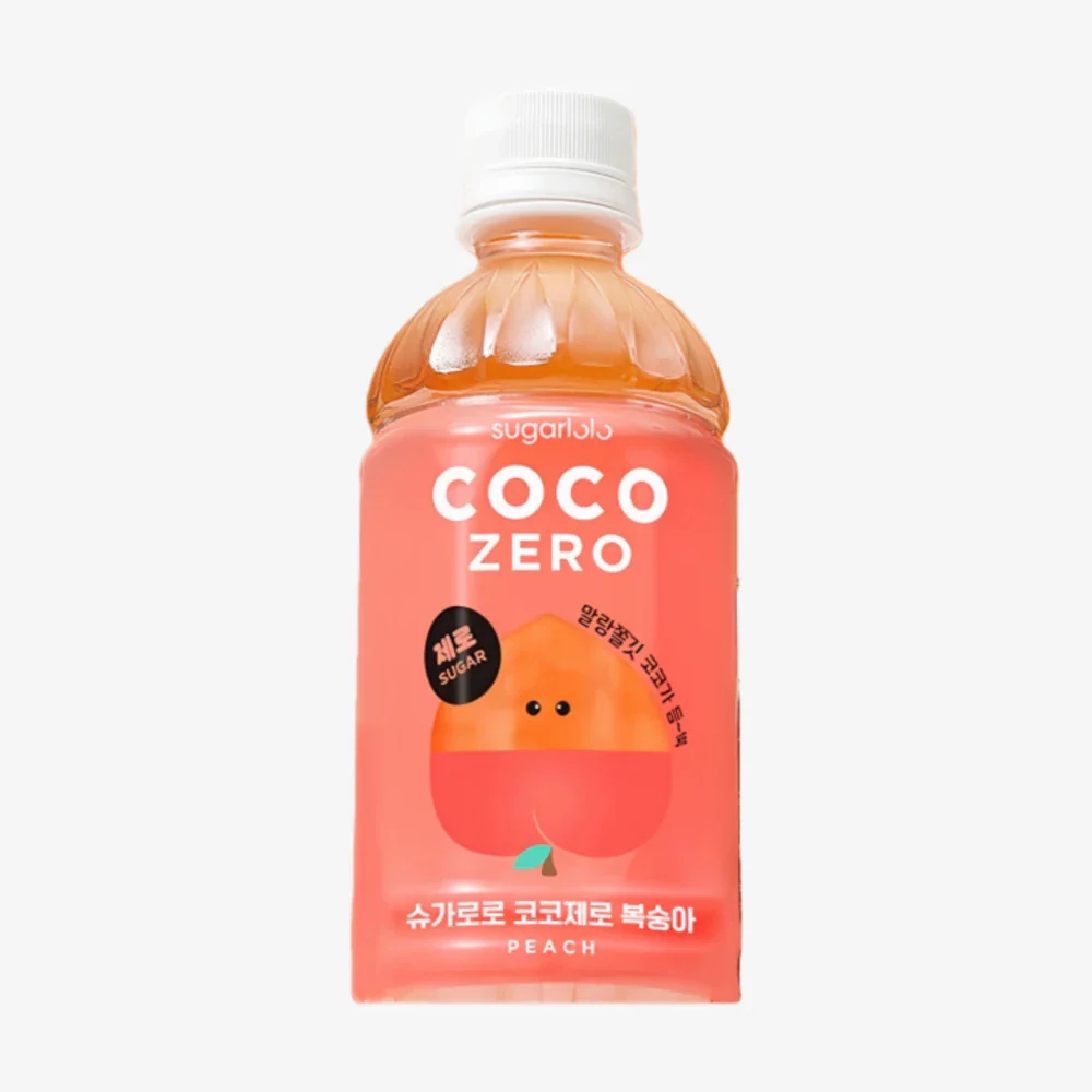 SUGARLOLO Coco Zero Drink (Peach Flavor) 340ml