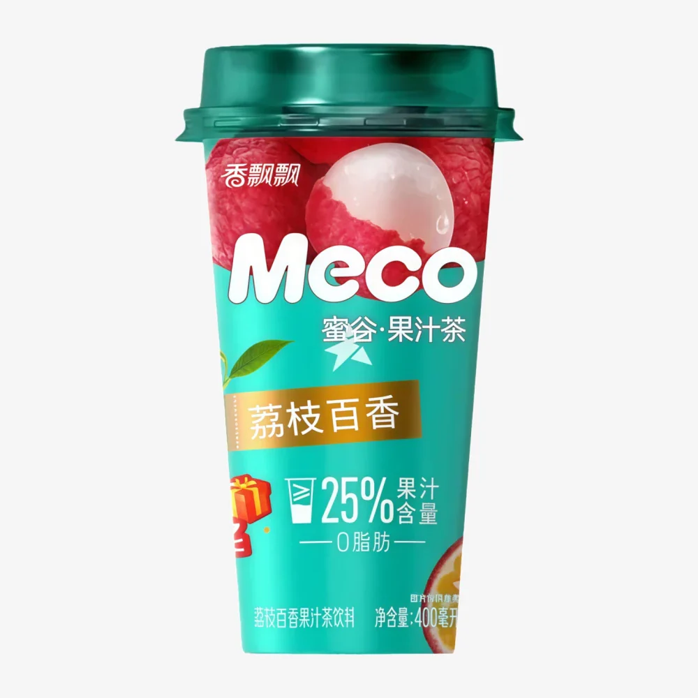 XIANG PIAO PIAO Meco Fruit Tea Lychee & Passion Fruit Flavor 400 ml