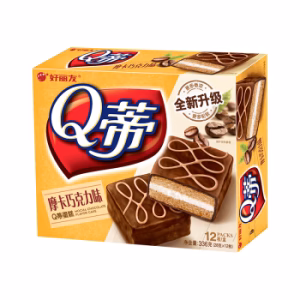 ORION Chocolate Q Pie Cake (Mocha Flavor) 28g*12Pcs