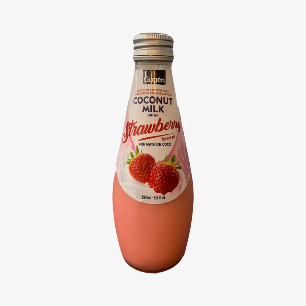 GUGEN Coconut Milk Drink, Strawberrry Flavor 9.8 oz