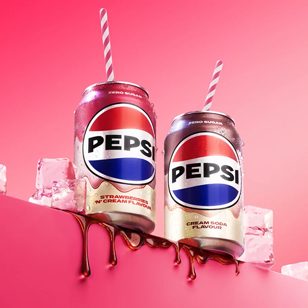Pepsi Cream Soda (0 sugar - UK Version) 330ml