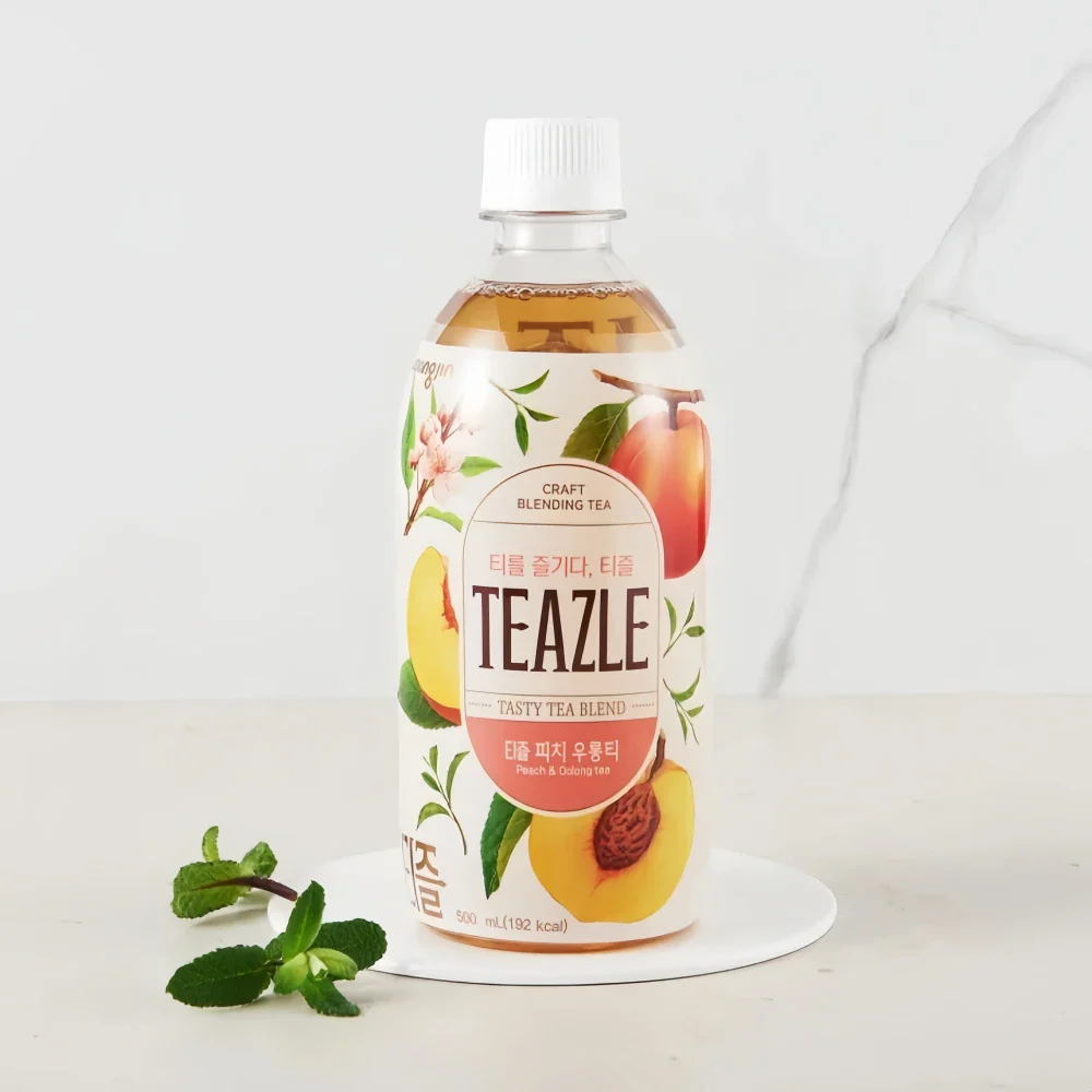 WOONGJIN Teazle Peach & Oolong Tea 500ml