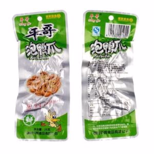 Ping Ge Duck Paw Meat Snack Pickled Peppers Flavor 26g