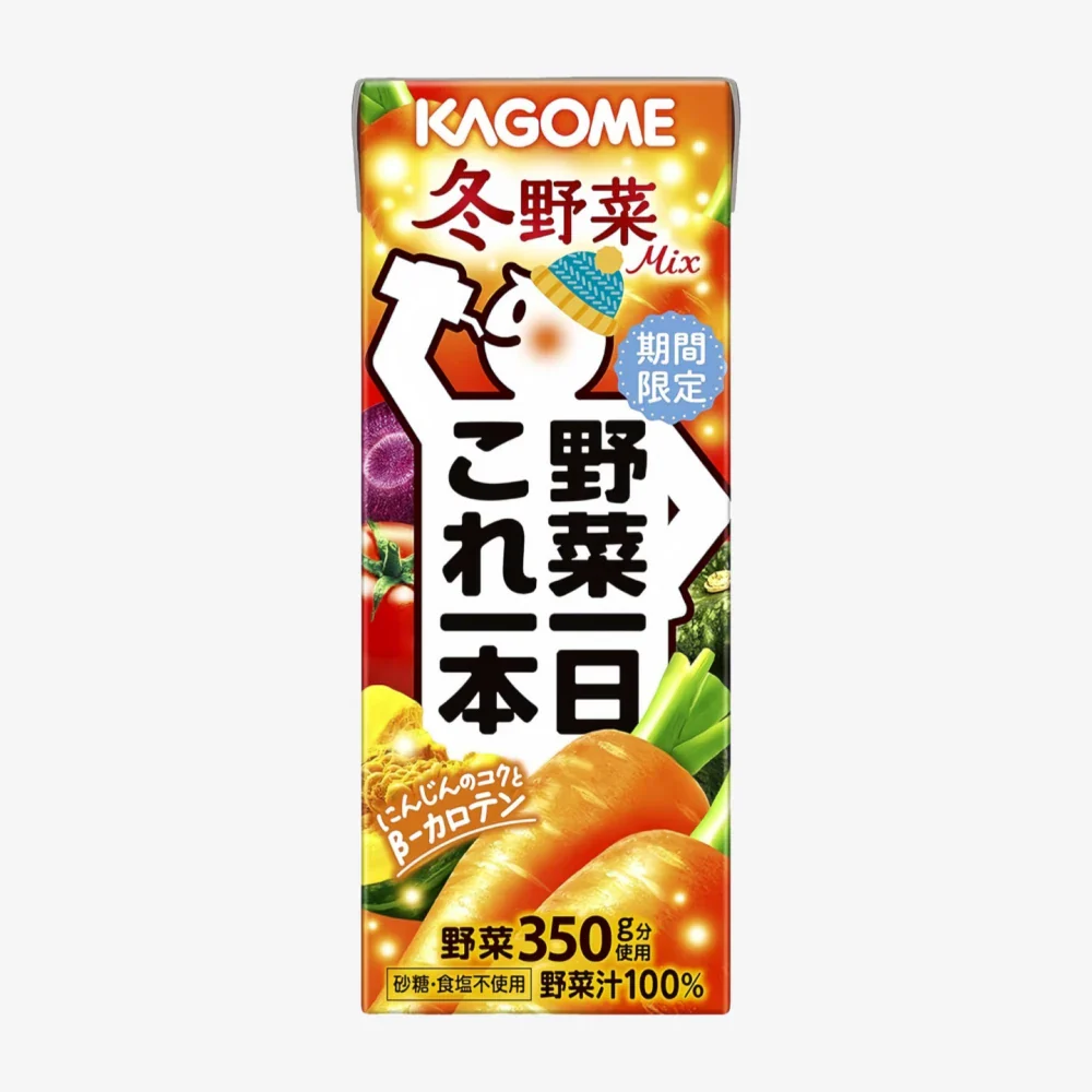 KAGOME 100% Juice (Winter Vegetable Mix Flavor) 200ml