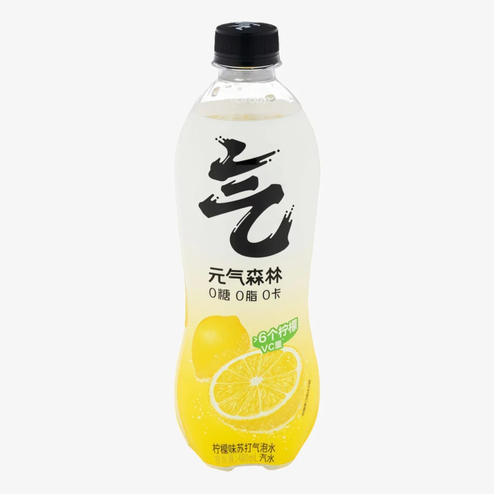 GENKI FOREST Sparkling Water Lemon Flavour 480ml