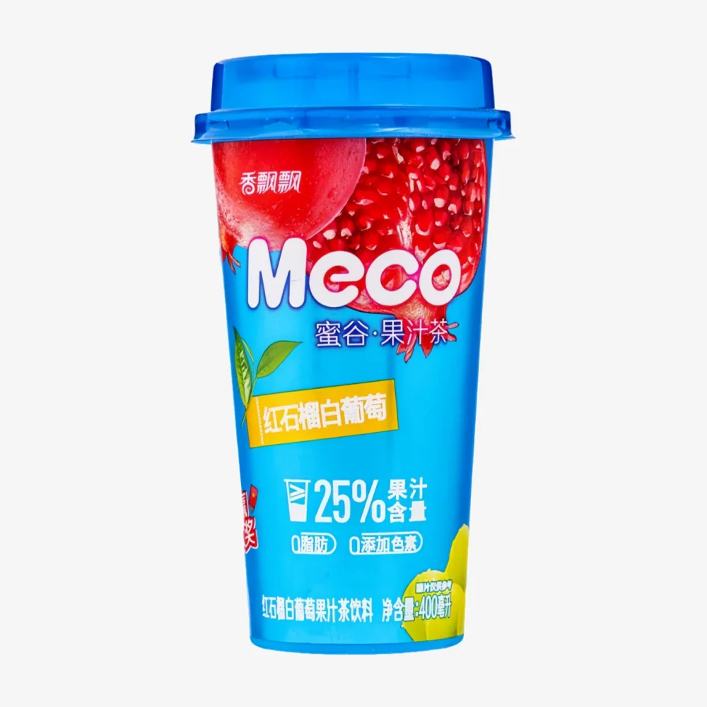 XIANG PIAO PIAO Meco Fruit Tea Pomegranate & Grape Flavor 400ml