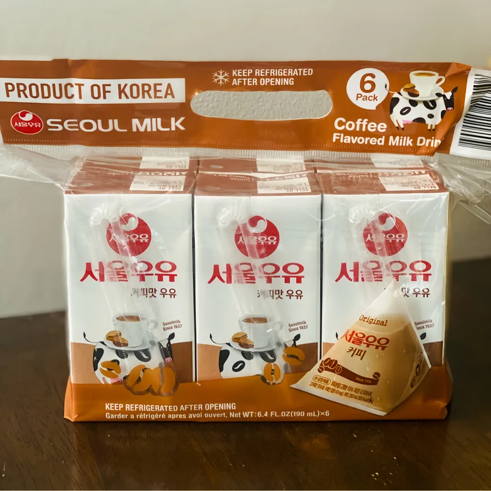 SEOUL Coffee Flavor Milk Drink 190ml*6pcs