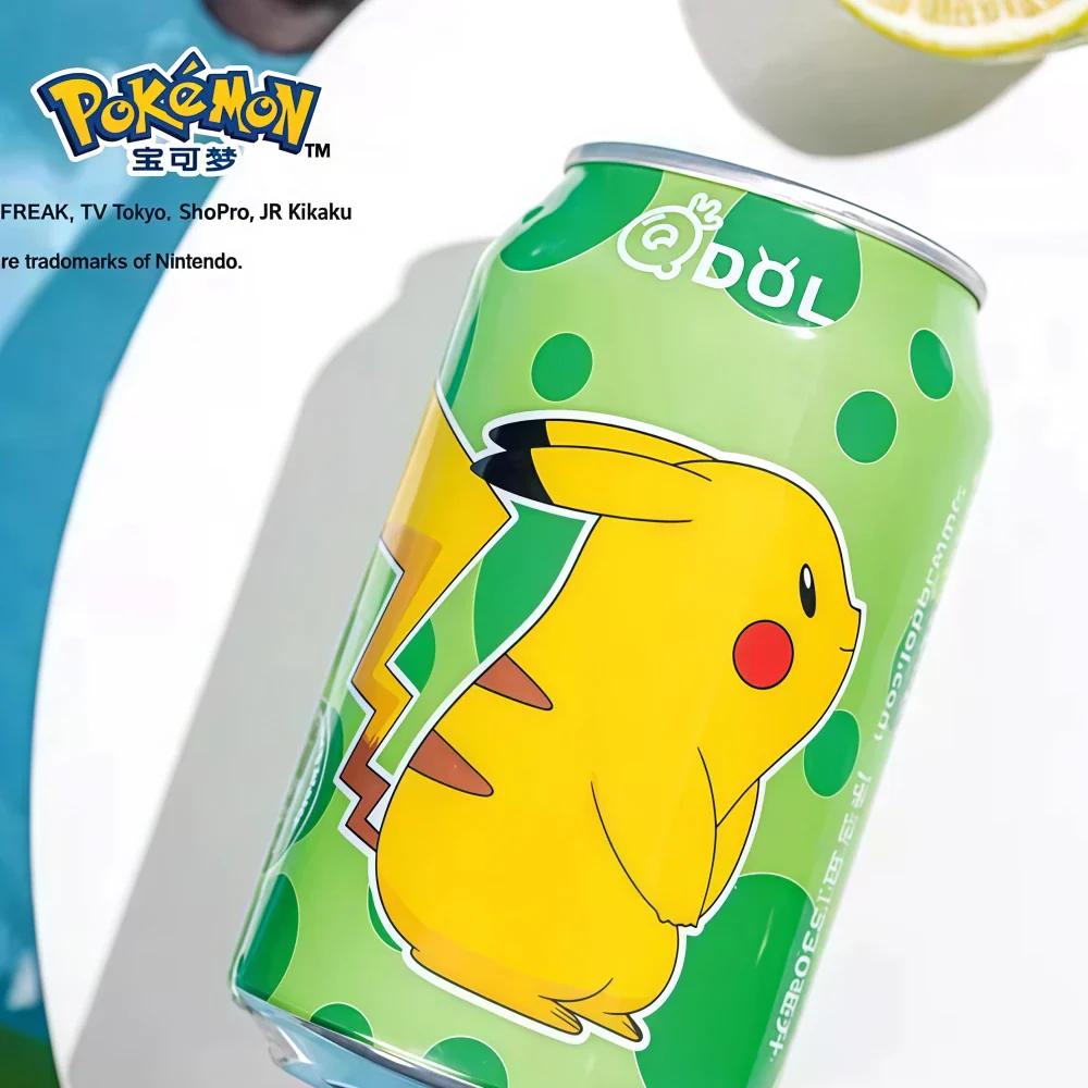 QDOL Pokemon Sparkling Water (Lime Flavor) 330ml