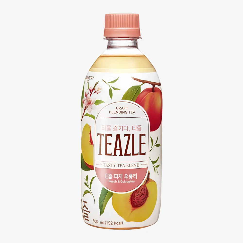 WOONGJIN Teazle Peach & Oolong Tea 500ml