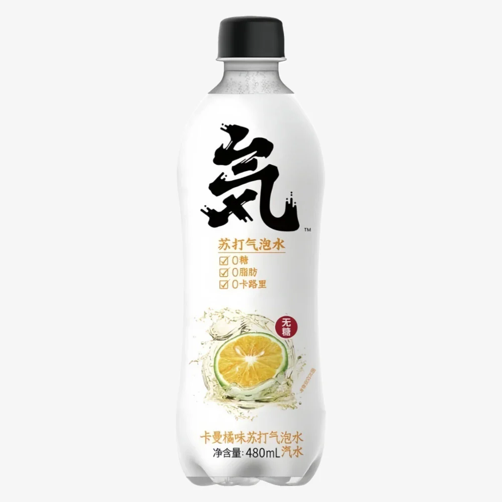 GENKI FOREST Soda Drinks (Orange Flavor) 480ml