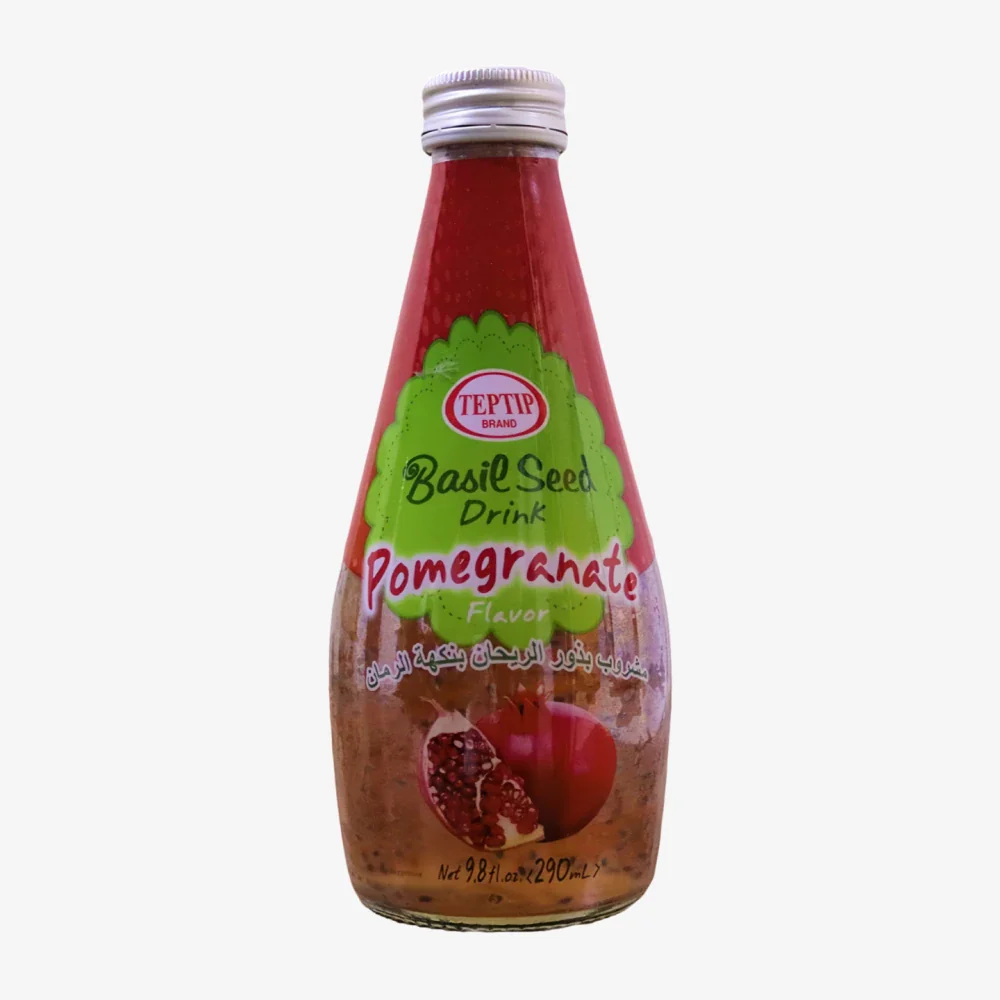 TEPTIP Basil Seed Drink Pomegranate Flavor 290ml
