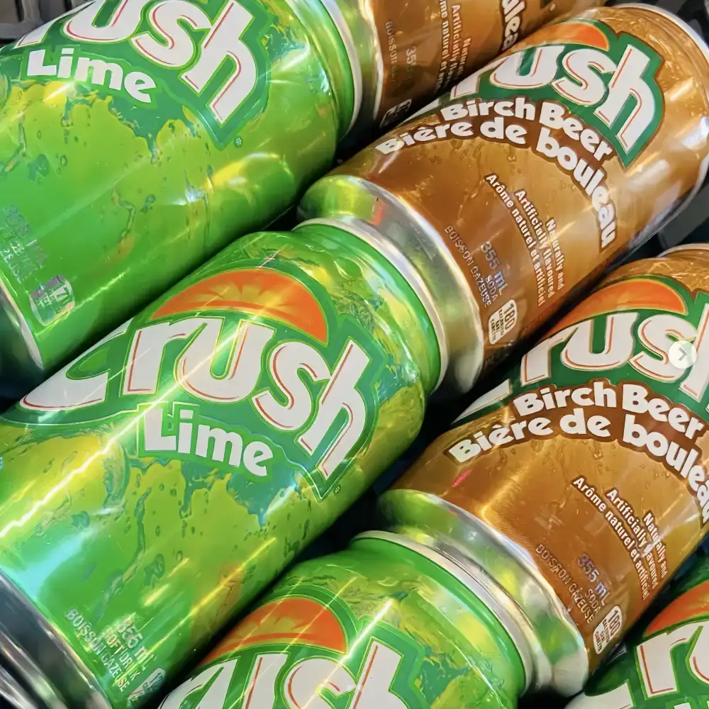 CRUSH Lime Flavor Soda 355 ml
