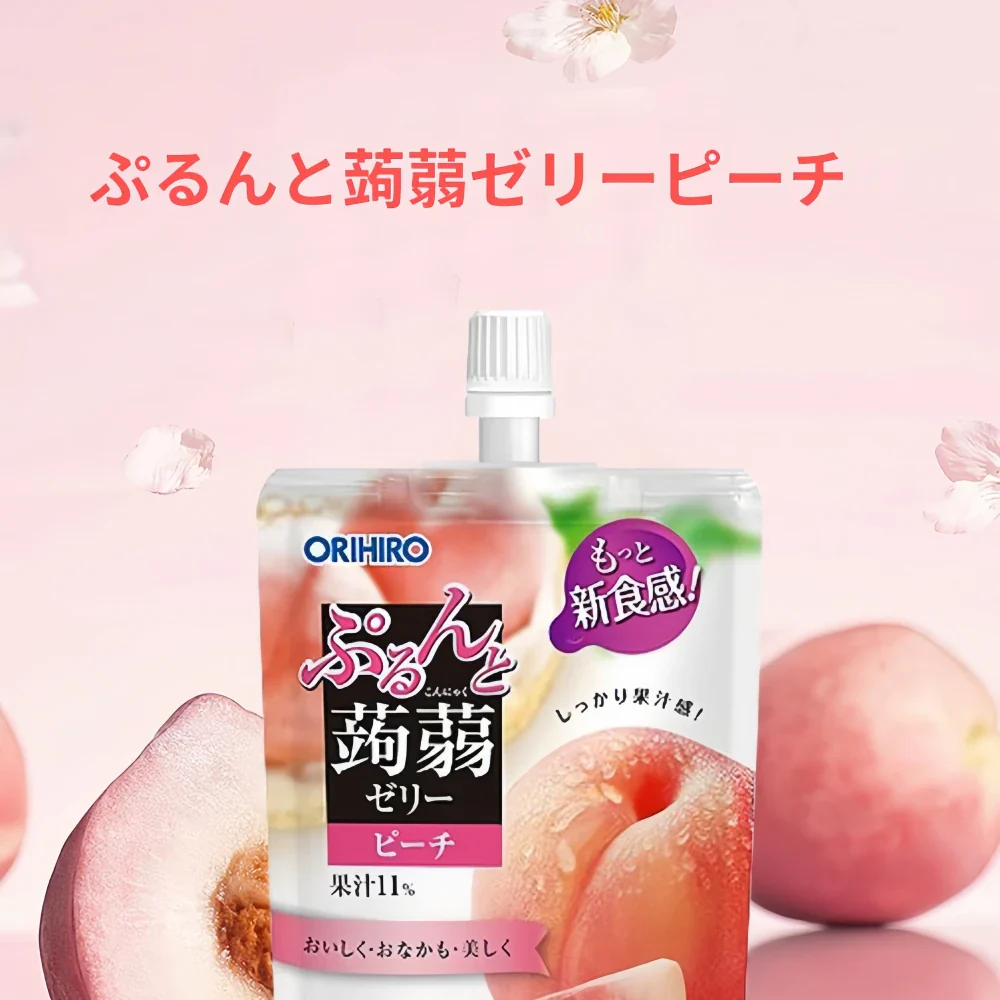 ORIHIRO Konjac Jelly Drink Peach Flavor 130g