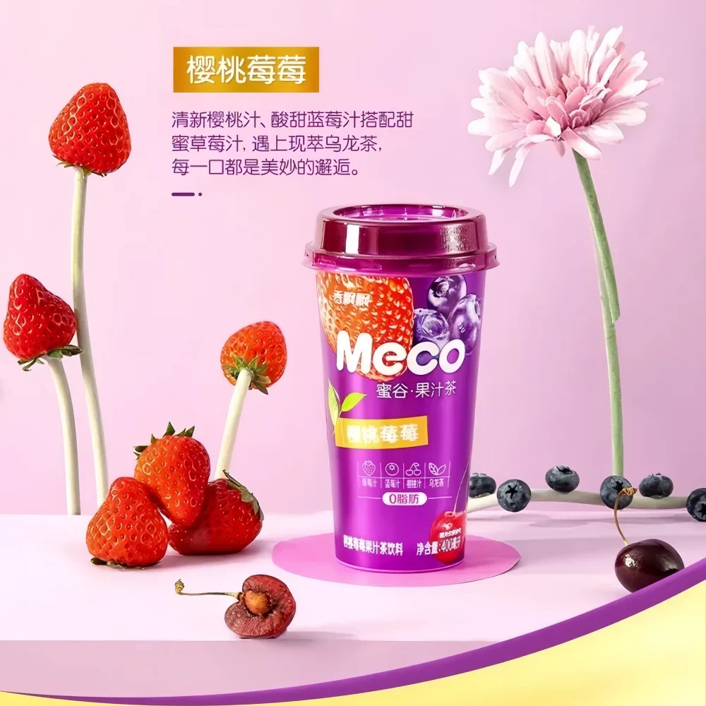 XIANG PIAO PIAO Meco Fruit Tea Cherry & Berry Flavor 400 ml