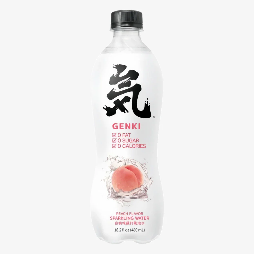 GENKI FOREST Soda Drinks (Peach Flavor) 480ml