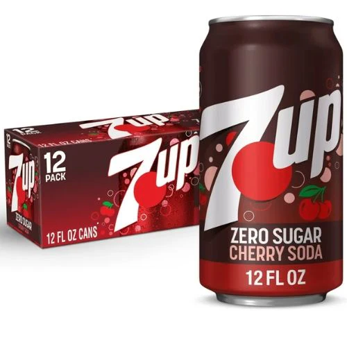 7 UP Zero Sugar Cherry Soda 355ml