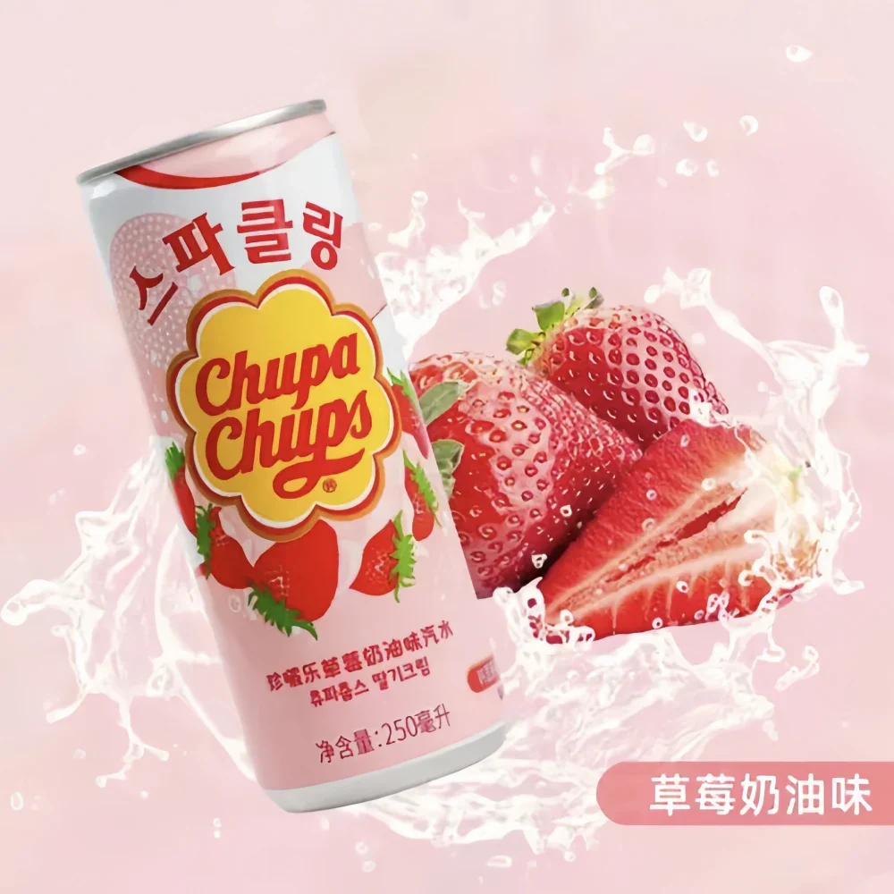CHUPA CHUPS Drink  (Strawberry &Cream Flavor) 250ML