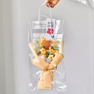 Realistic Crochet Flower Bouquet Sunflower Yellow