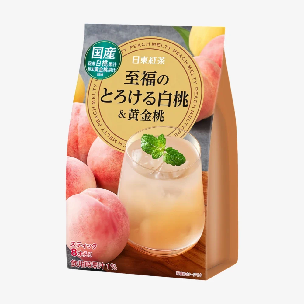 NITTO Blissful Melting White Peach & Gold Peach Drink 8 Pack