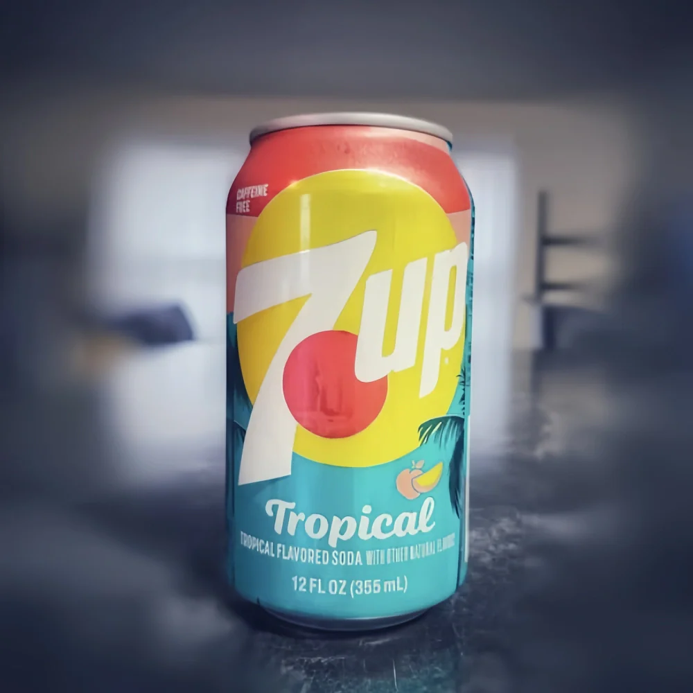 7 Up Tropical Soda Zero Sugar 355ml