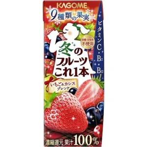 Winter Fruit Juice Strawberry & Cassis Blend 200ml