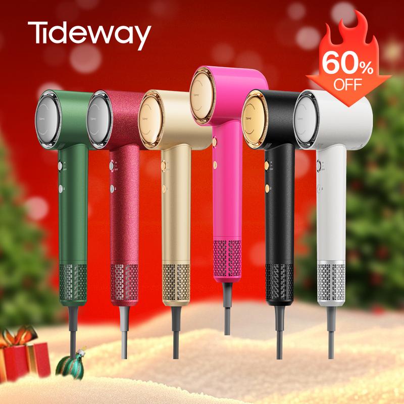 Tideway H11 Plasmix High-Speed Hair Dryer, Hair & Scalp Care Plasma Ionic Technology Blow Dryer, Intelligent Temp Control Blower, Self Cleaning, No Static Electricity & Frizz, Perfect Present for Man Women Friend Family Gift Christmas New Year Viral