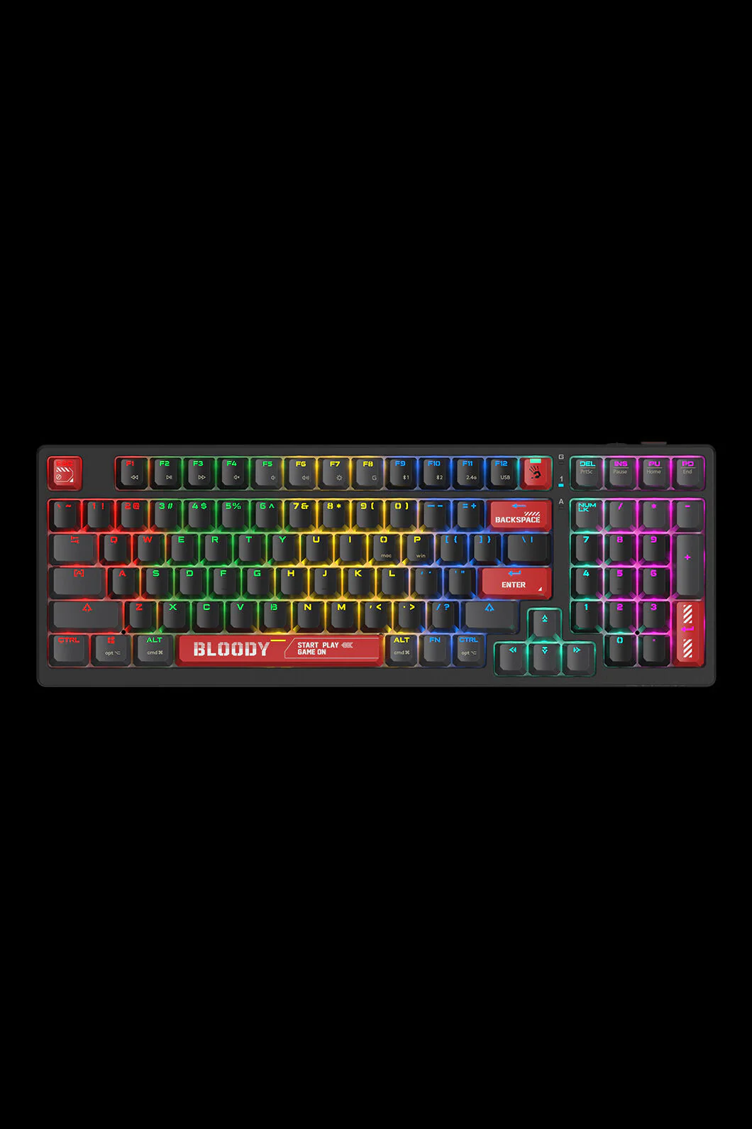 WS98 Dual Core Mechanical Keyboard (Bloody red)
