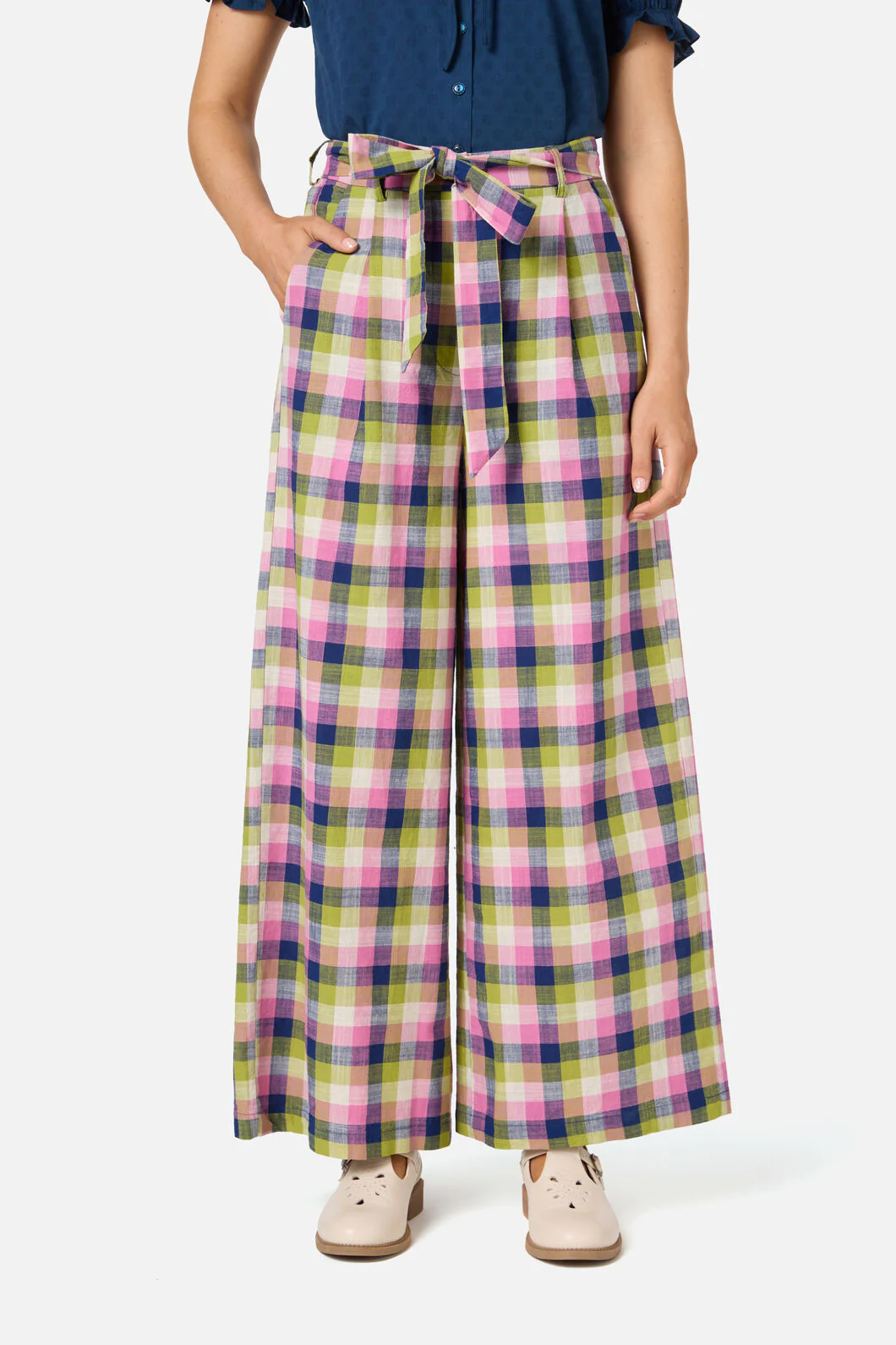 Cassie Check Culotte