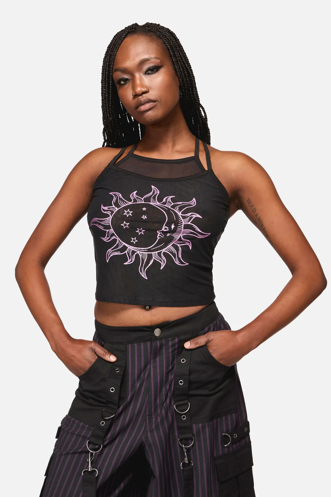 Cosmic Goth Mesh Tank Top