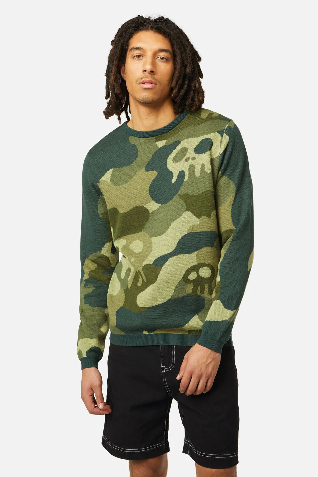 Nook Of The Garden Camo Knit Jumper