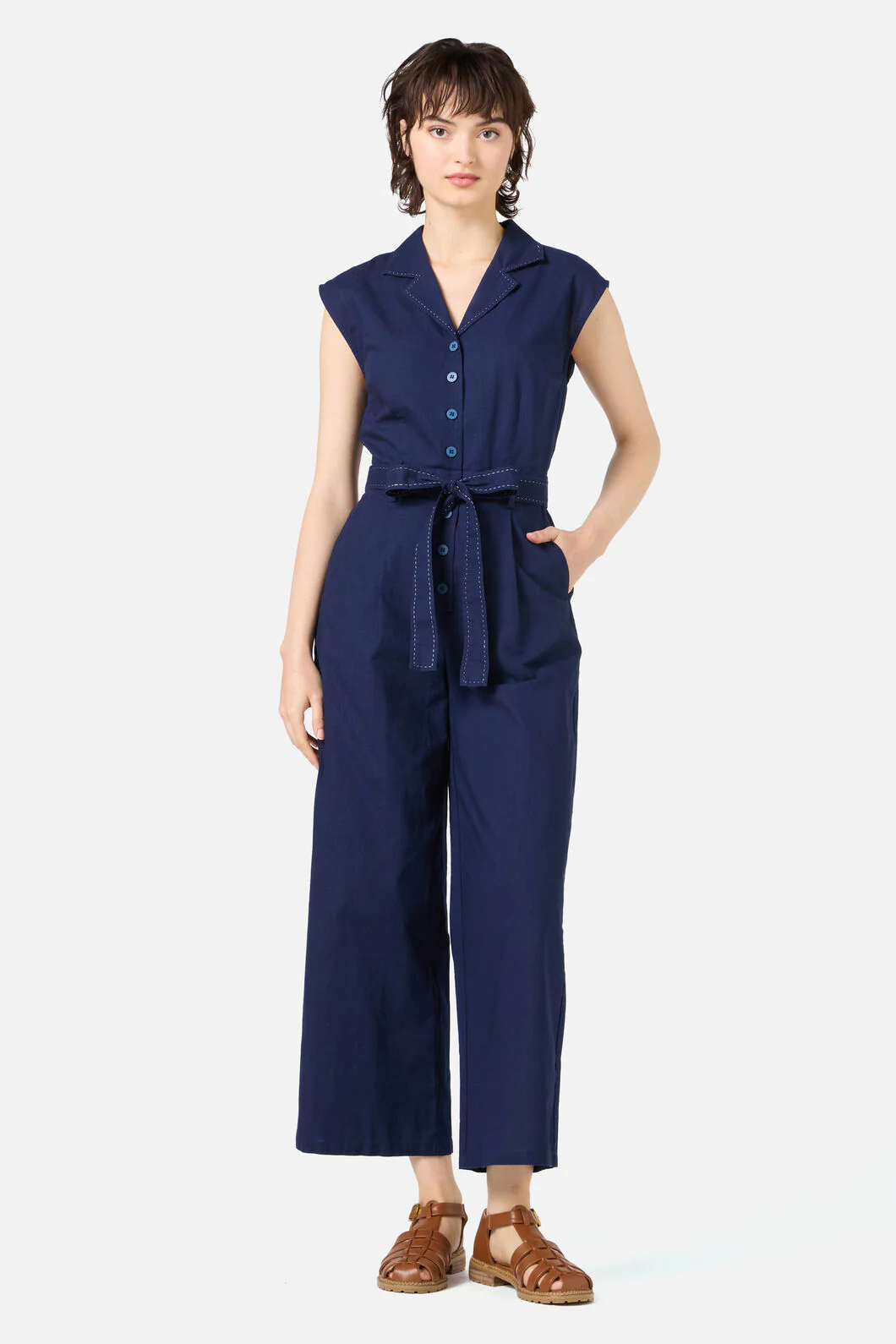 Dani Collared Jumpsuit