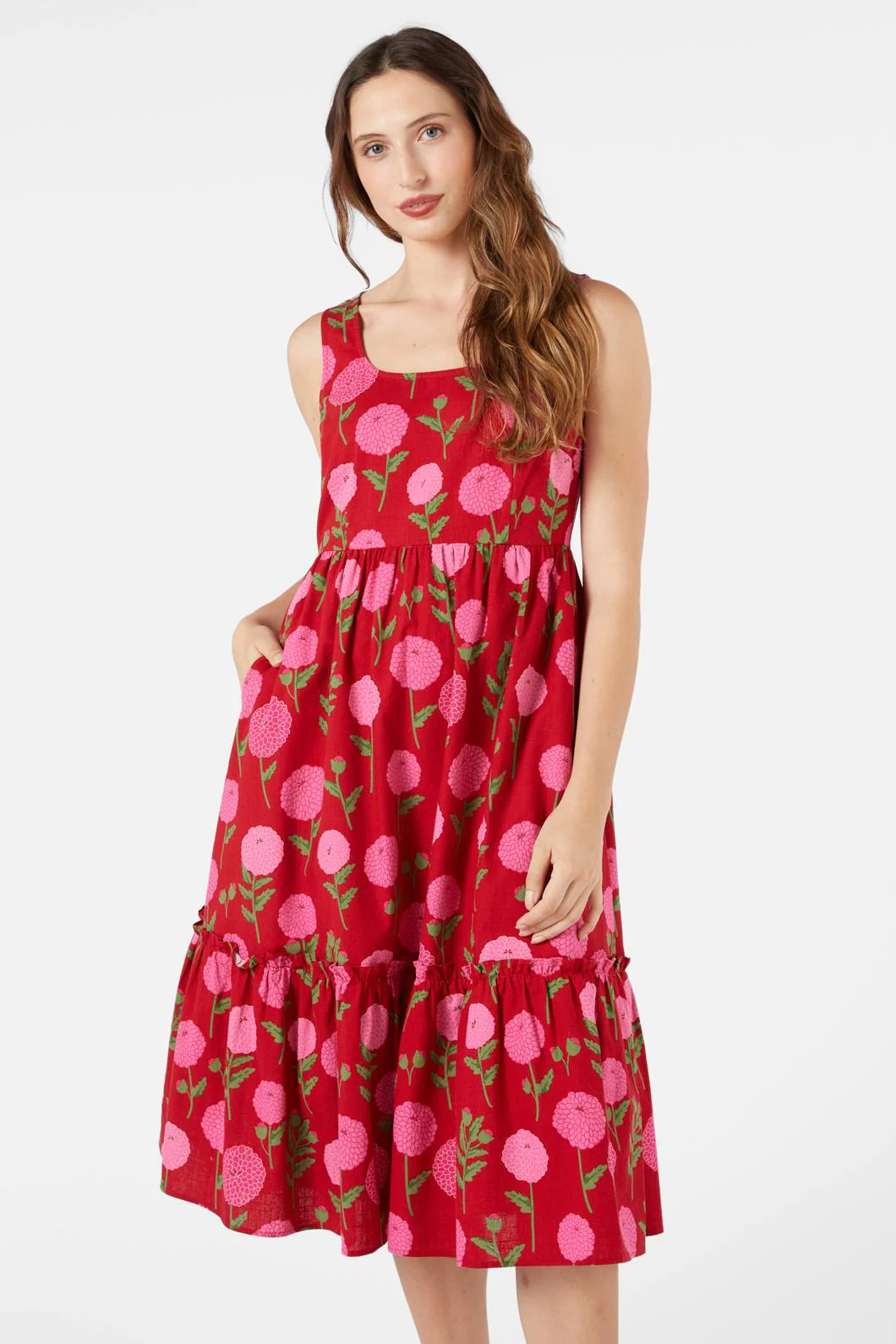 Marie Fleur Midi Dress