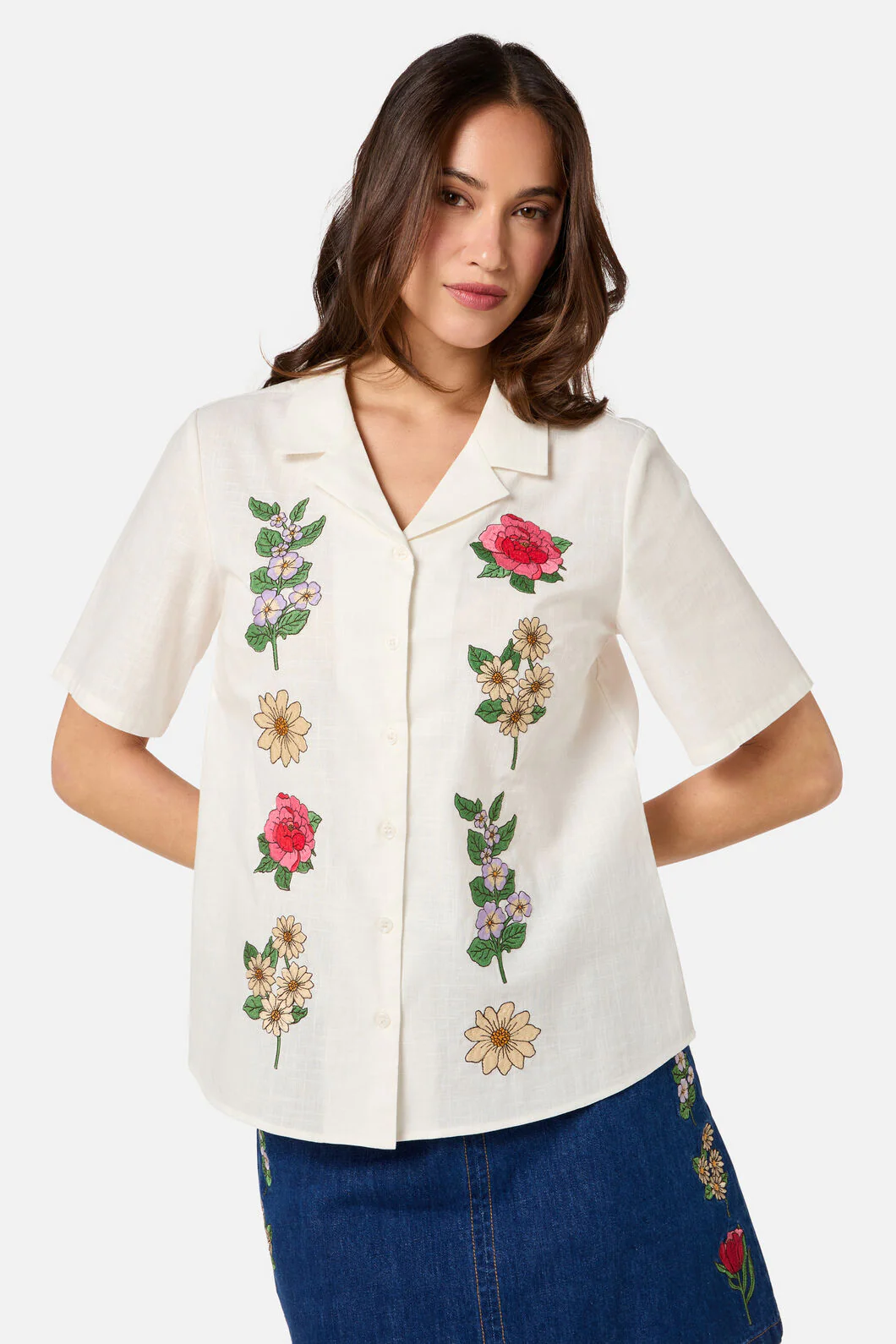 Fleur Embroidered Shirt