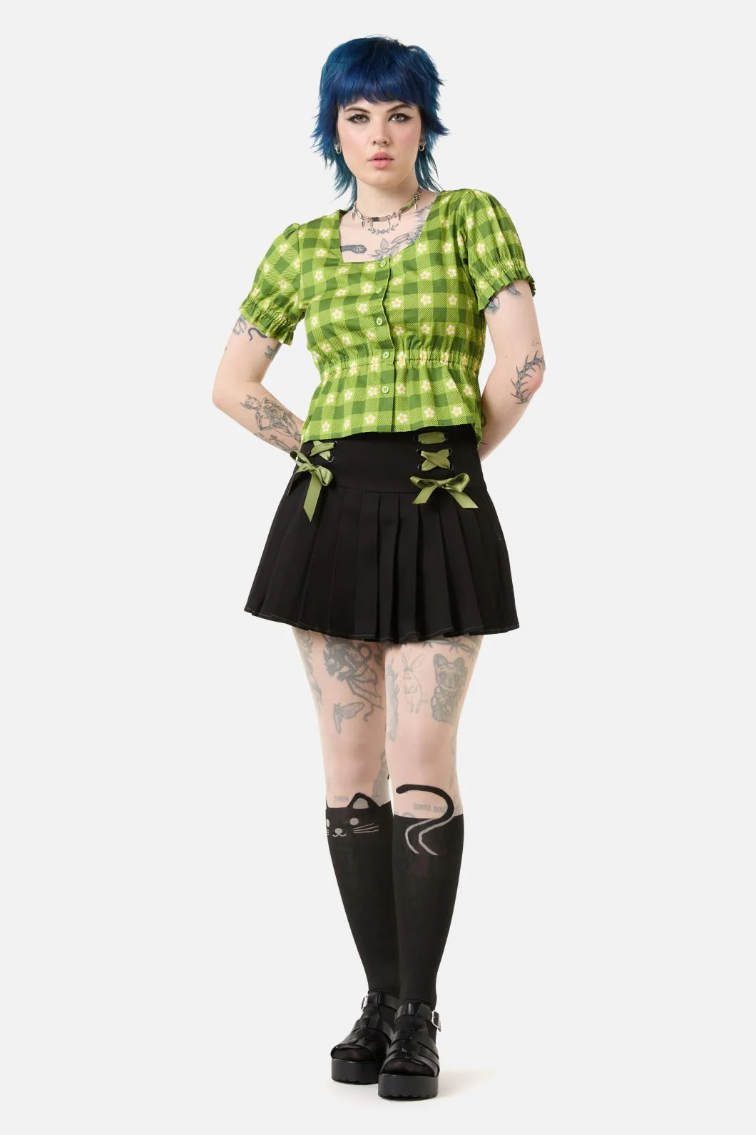 Garden Hedge Check Top